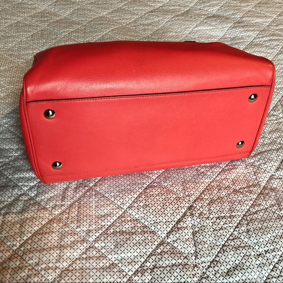 Coach coral leather bag - Picture 6 of 8